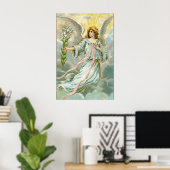 Engel in het blauw poster (Thuiskantoor)