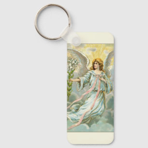 Engel in het Blauw Sleutelhanger