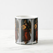 Engel in het rood met een luit van Leonardo da Vin Koffiemok (Center)