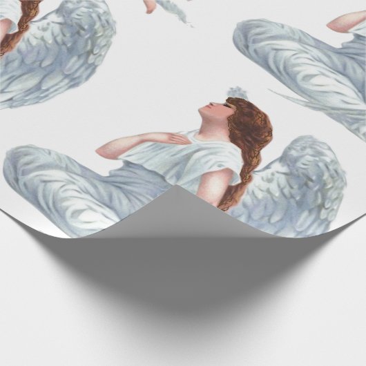  engel in het wit cadeaupapier (Hoek)