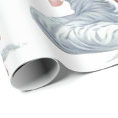  engel in het wit cadeaupapier (Rol Hoek)