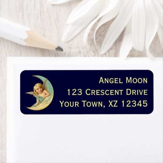  Engel in Moon Etiket (Insitu)