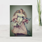 Engel in roze en wit: blanco kaart (Voorkant)