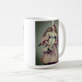 Engel in roze en wit: koffiemok (Voorkant rechts)