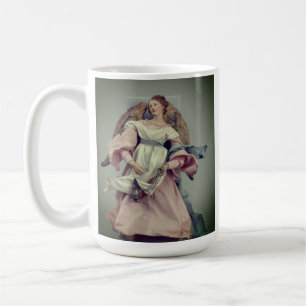 Engel in roze en wit: koffiemok