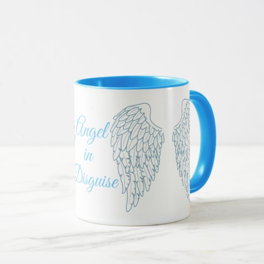 Engel in vermomming Engel vleugels Mok (Voorkant rechts)