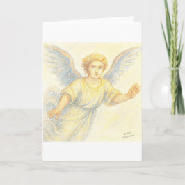 Engel in vlucht met een glimlach