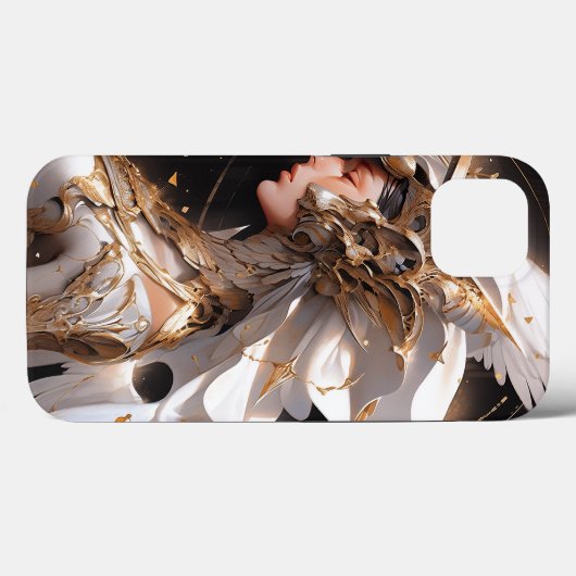 Engel in wit pantser fantasy kunst Case-Mate iPhone case (Achterkant (horizontaal))