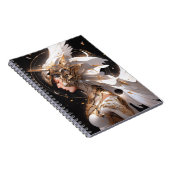 Engel in wit pantser fantasy kunst notitieboek (Rechterzijde)