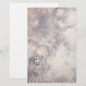  engel in wolken Briefpapier (Voorkant / Achterkant)