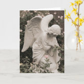 Engel in zegen kaart (Gele Bloem)