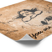 engel, je bent in mijn hoofd Christelijke winkels Poster (Hoek)