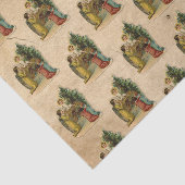 Engel & Jezus Christelijk Antiek Kerstmeisje Tissuepapier (Detail)