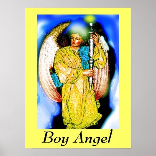 Engel jongen poster (Voorkant)