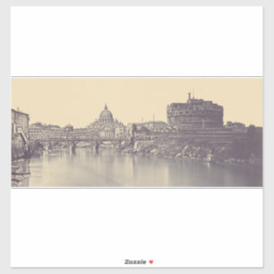 Engel kasteel en Vaticaanse koepel Sticker