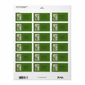 Engel Kerstboom Kruis Winter Cottage Etiket (Full Sheet)