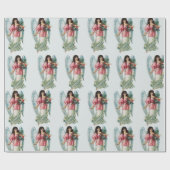 Engel kerstcadeaupapier cadeaupapier (Vlak)