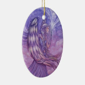 Engel Kerstversiering door Molly Harrison Keramisch Ornament (Rechts)