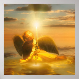 Engel Kind LICHT DE WERELD Poster