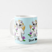 Engel kitty kat koffiemok (Voorkant links)