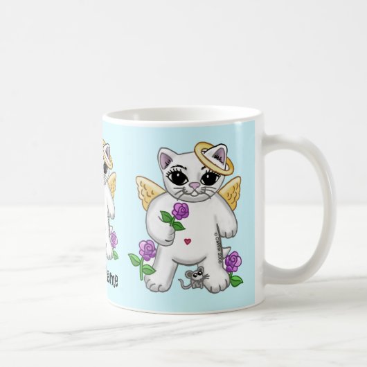 Engel kitty kat koffiemok (Rechts)