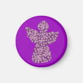 Engel klein, 3,2 cm ronde magneet (Voorkant)