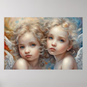 Engel kleine zusters moderne kunst poster (Voorkant)