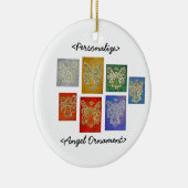 Engel Kleur Serie Ornament Aangepaste Groet (Rechts)