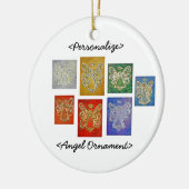 Engel Kleur Serie Ornament Aangepaste Groet (Links)