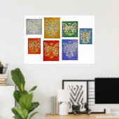 Engel kleurenreeks Poster afdrukken (Thuiskantoor)