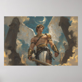 Engel Krijger van de Puzzel Epische Fantasie Poster