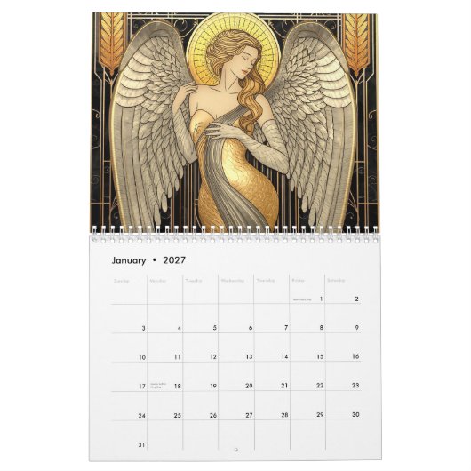 Engel Kunst 2027 Kalender (Jan 2027)