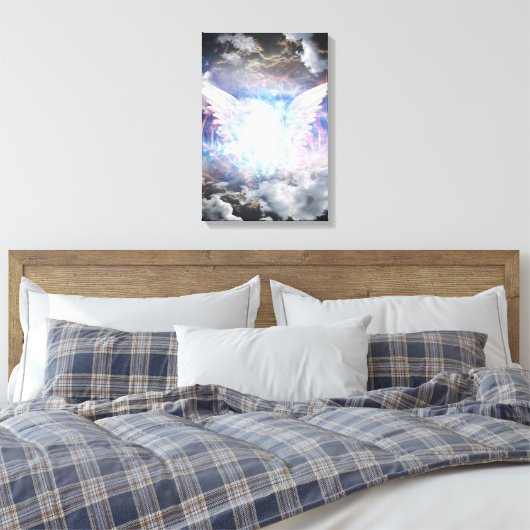 Engel licht canvas afdruk (Insitu (Slaapkamer))