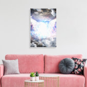 Engel licht canvas afdruk (Insitu (Woonkamer))