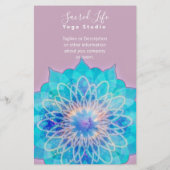 Engel Licht Mandala Roze Intro | Diensten Flyer (Achterkant)