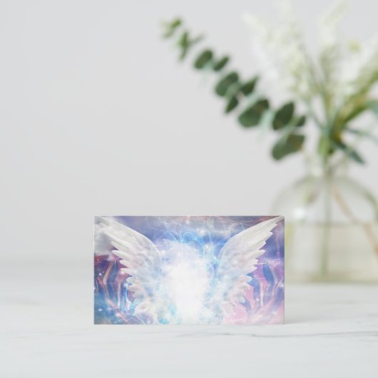 Engel licht visitekaartje (Staand voorkant)