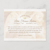 Engel lichtsympathie Dank u Briefkaart (Voorkant)