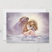 Engel Liefde Foto Uitvaart Herdenkingsdienst Kaart (Voorkant)