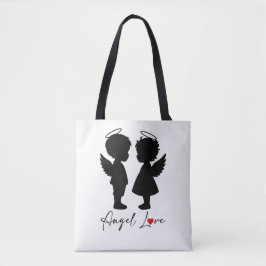 Engel Liefde – Mooie Engel Koppel Design Tote Bag