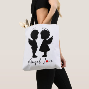 Engel Liefde – Mooie Engel Koppel Design Tote Bag