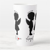 Engel Love – Mooie Engel Koppel Design Latte Mok (Voorkant)