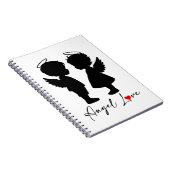 Engel Love – Mooie Engel Koppel Design Notitieboek (Rechterzijde)