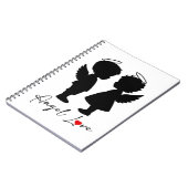 Engel Love – Mooie Engel Koppel Design Notitieboek (Linkerzijde)