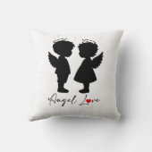 Engel Love – Mooie engel koppel ontwerp Kussen (Achterkant)