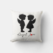 Engel Love – Mooie engel koppel ontwerp Kussen (Voorkant)