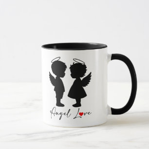 Engel Love – Mooie engel koppel ontwerp Mok