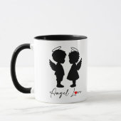 Engel Love – Mooie engel koppel ontwerp Mok (Links)