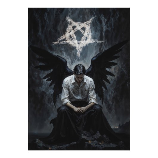 Engel Lucifer Foto Afdruk (Voorkant)