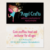 Engel magische garens, gehaakte breien visitekaartje (Voorkant /achterkant)