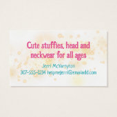 Engel magische garens, gehaakte breien visitekaartje (Achterkant)